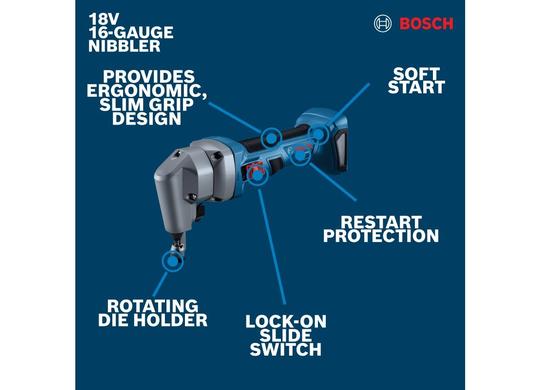 18V 16-Gauge Nibbler Lock-On Slide Switch