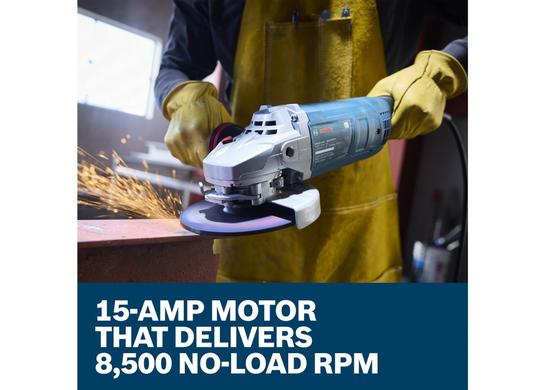 7 In. Large Angle Grinder – 15 Amp W/ Lock-On Trigger Switch