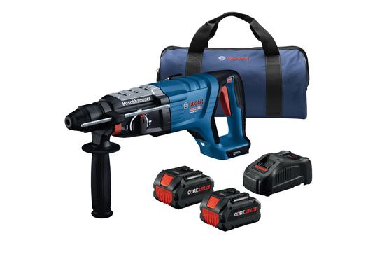 18V Brushless Connected-Ready SDS-plus® Bulldog™ 1-1/8 In. Rotary Hammer Kit with (2) CORE18V 8 Ah High Power Batteries