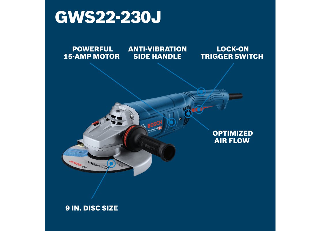 9 In. Large Angle Grinder