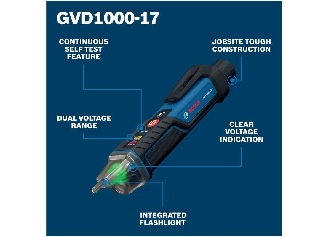 Non-Contact Voltage Tester 24-1000V AC with Flashlight