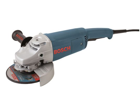 7 In. 15 A Large Angle Grinder with Rat Tail Handle