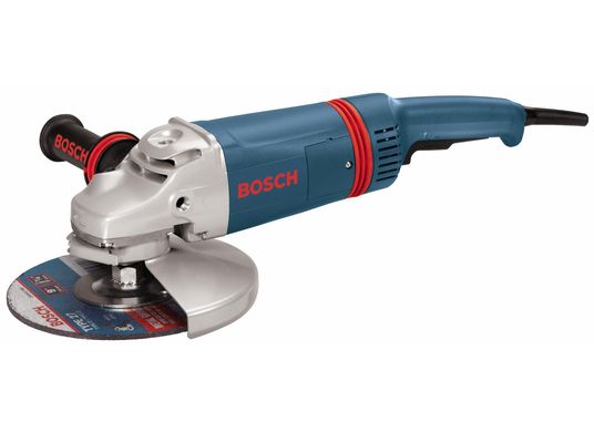 9 In. 15 A Large Angle Grinder with Rat Tail Handle