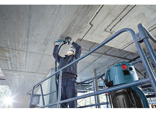 Meuleuse de surfaçage pour béton de 5 po avec dispositif de récupération de la poussière