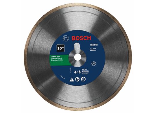 Disque diamanté à couronne de coupe standard de 10 po pour des coupes nettes