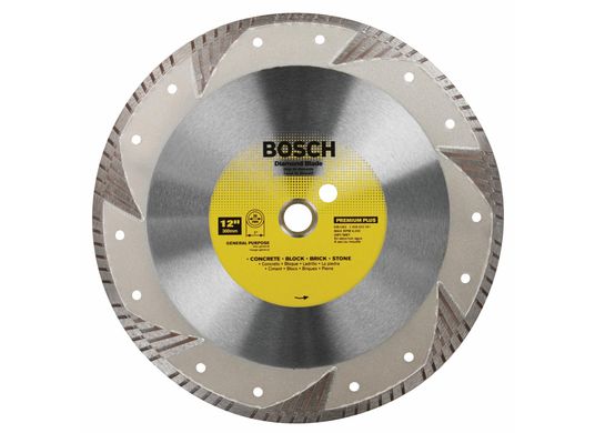 Disque diamanté premium à couronne turbo de 12 po pour des coupes nettes