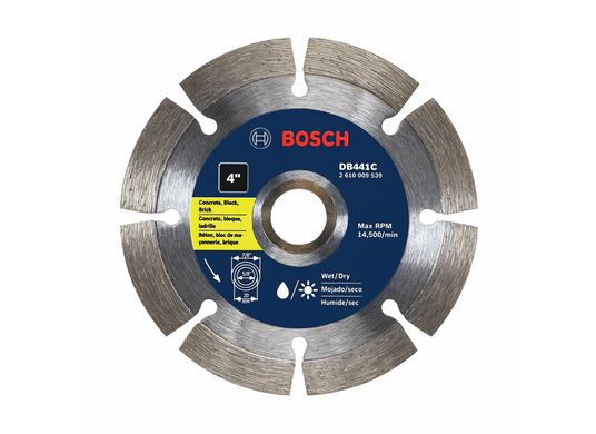 Disque segmenté diamanté premium de 4 po pour des coupes grossières universelles