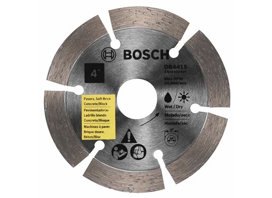 4 In. Standard Segmented Rim Diamond Blade for Universal Rough Cuts