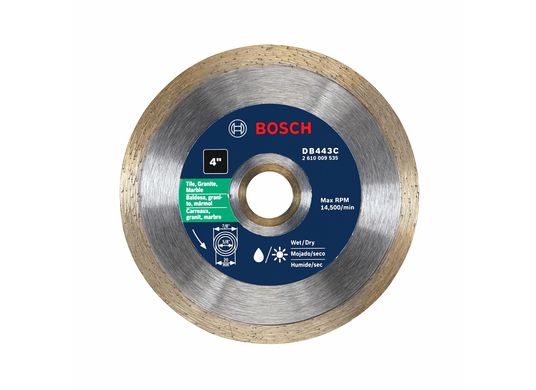 Disque diamanté à couronne de coupe premium de 4 po pour des coupes nettes