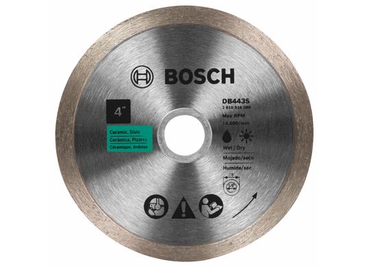 4 In. Standard Continuous Rim Diamond Blade for Clean Cuts