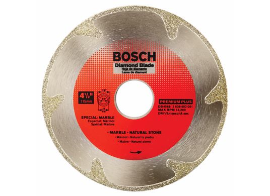 Disque diamanté à couronne de coupe premium plus de 4-1/2 po pour des coupes nettes