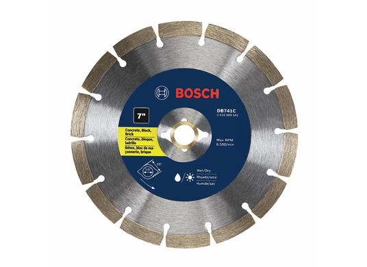 Disque segmenté diamanté premium de 7 po pour des coupes grossières universelles