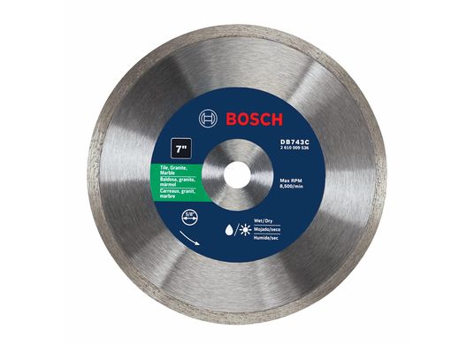 Disque diamanté premium à couronne de coupe de 7 po pour des coupes nettes