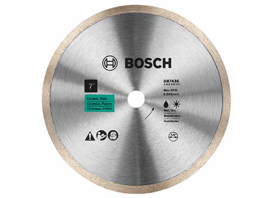 Disque diamanté à couronne de coupe standard de 7 po pour des coupes nettes