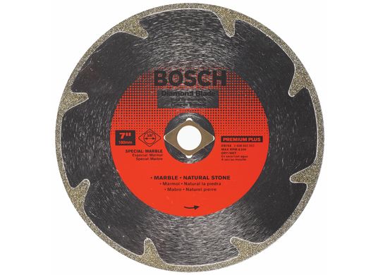 Disque diamanté à couronne de coupe premium Plus de 7 po pour coupes nettes