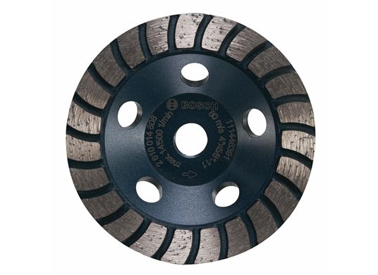 Meule boisseau diamantée à couronne Turbo de 4 po
