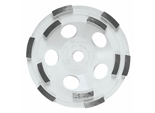 Meule boisseau diamantée à double rangée de segments de 5 po