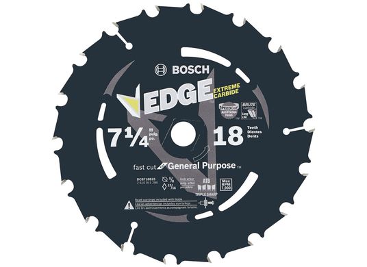 25 pc. 7-1/4 In. 18 Tooth Edge Portable Saw Blades Fast Cut