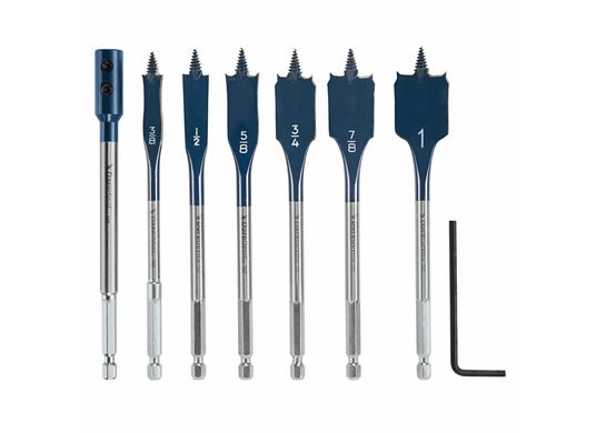 Jeu de 6 forets plats standard Daredevil™, extension incluse