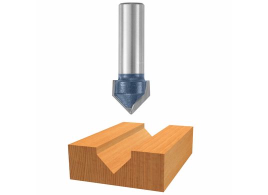 90° x 3/4 In. Carbide Tipped V-Groove Bit