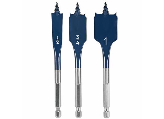 3 pc. Daredevil™ Stubby Length Spade Bit Set