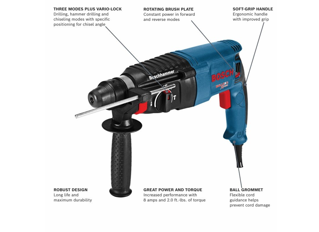 Marteau perforateur Xtreme™ SDS-plus® Bulldog™ 1 po Bosch GBH2-26