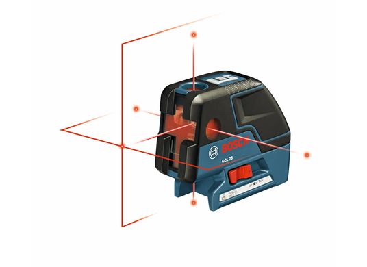 Laser d'alignement avec nivellement automatique à cinq points et axe transversal