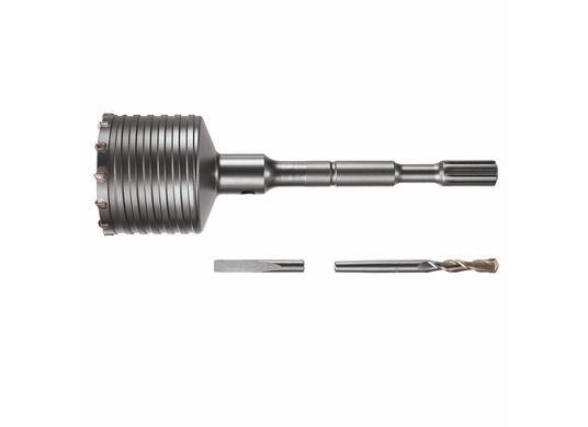 Couronne-trépan à nervures de conception ondulée de 3-9/16 po x 12 po pour marteau perforateur