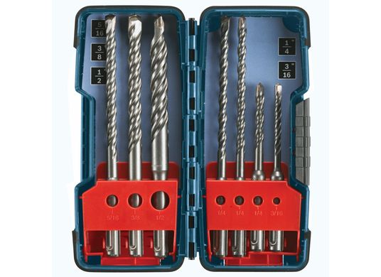 Ensemble de 7 forets pour marteau perforateur SDS-plus® Bulldog™