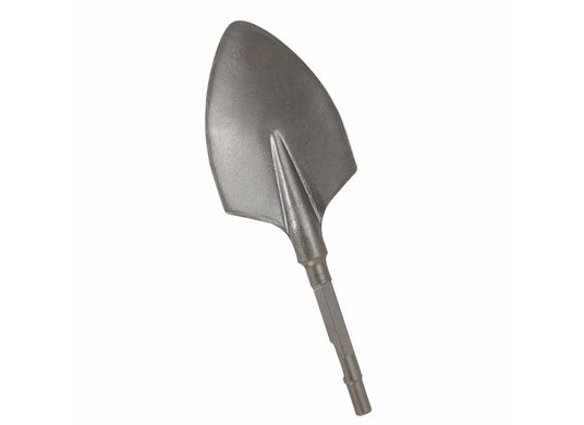 Bêche pointue de 4-1/2 x 16 po six-pans rond/à nervures