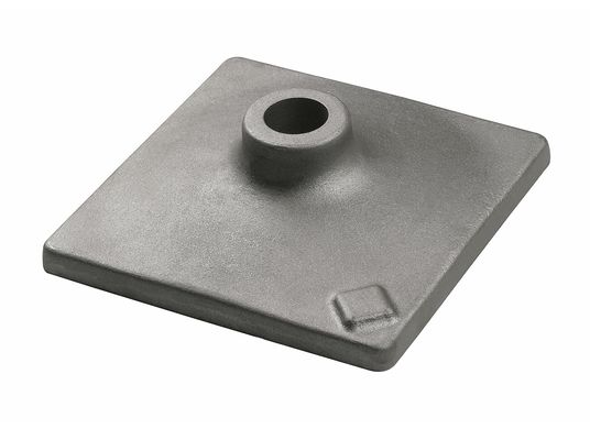 6 In. x 6 In. Tamper Plate 1-1/8 In. Hex Hammer Steel