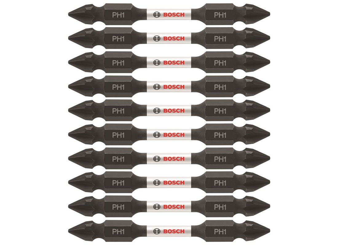 10 Impact Tough™ 2,5 po Phillips® #1 embouts de vissage doubles (en vrac) Bosch ITDEPH125B