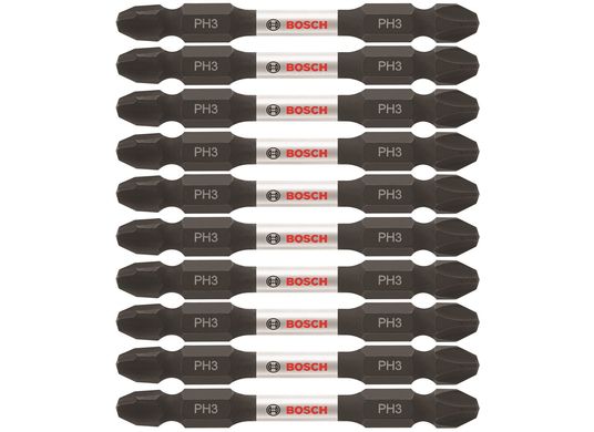 10 Impact Tough™ 2,5 po Phillips® #3 embouts de vissage doubles (en vrac)