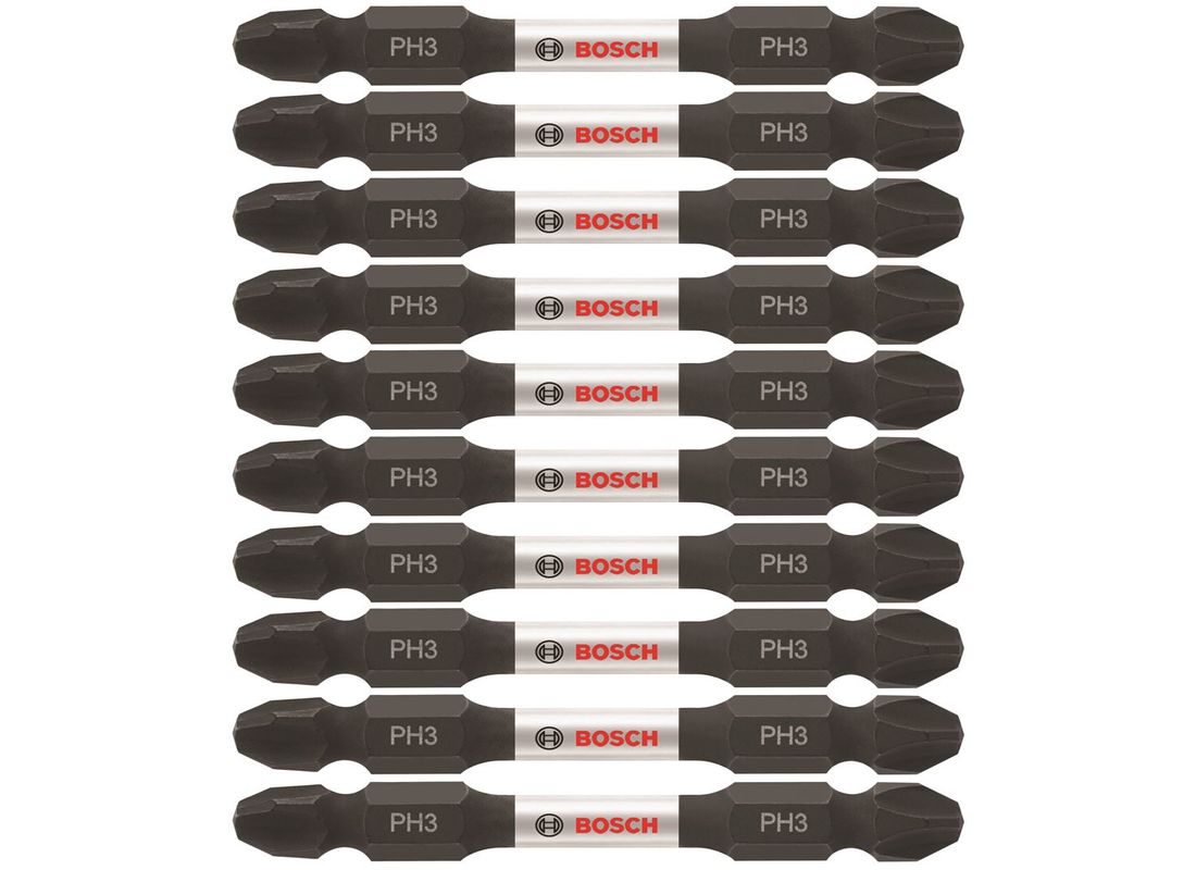 10 Impact Tough™ 2,5 po Phillips® #3 embouts de vissage doubles (en vrac) Bosch ITDEPH325B