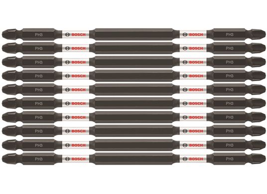 10 Impact Tough™ 6 po Phillips® #3 embouts de vissage doubles (en vrac)
