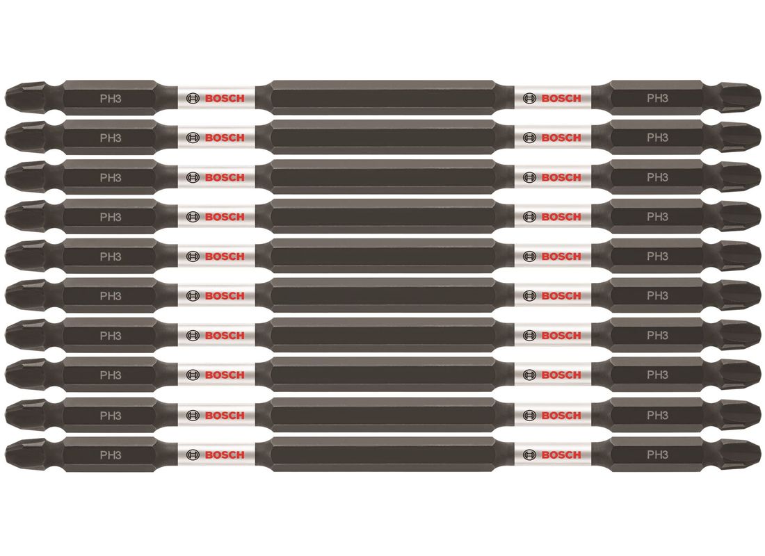 10 Impact Tough™ 6 po Phillips® #3 embouts de vissage doubles (en vrac) Bosch ITDEPH36B