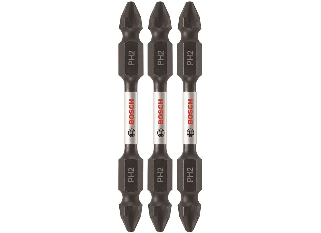 3 Impact Tough™ 2,5 po Square #2 embouts de vissage doubles Bosch ITDESQ22503