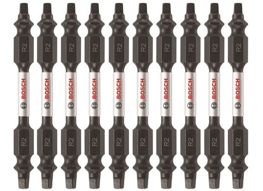 10 Impact Tough™ 2,5 po Square #2 embouts de vissage doubles (en vrac)