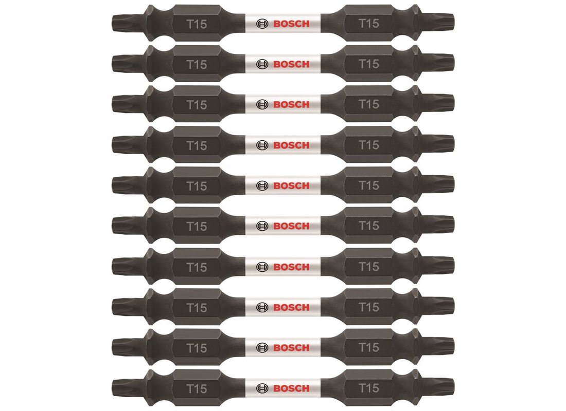 10 Impact Tough™ 2,5 po Torx® #15 embouts de vissage doubles (en vrac) Bosch ITDET1525B