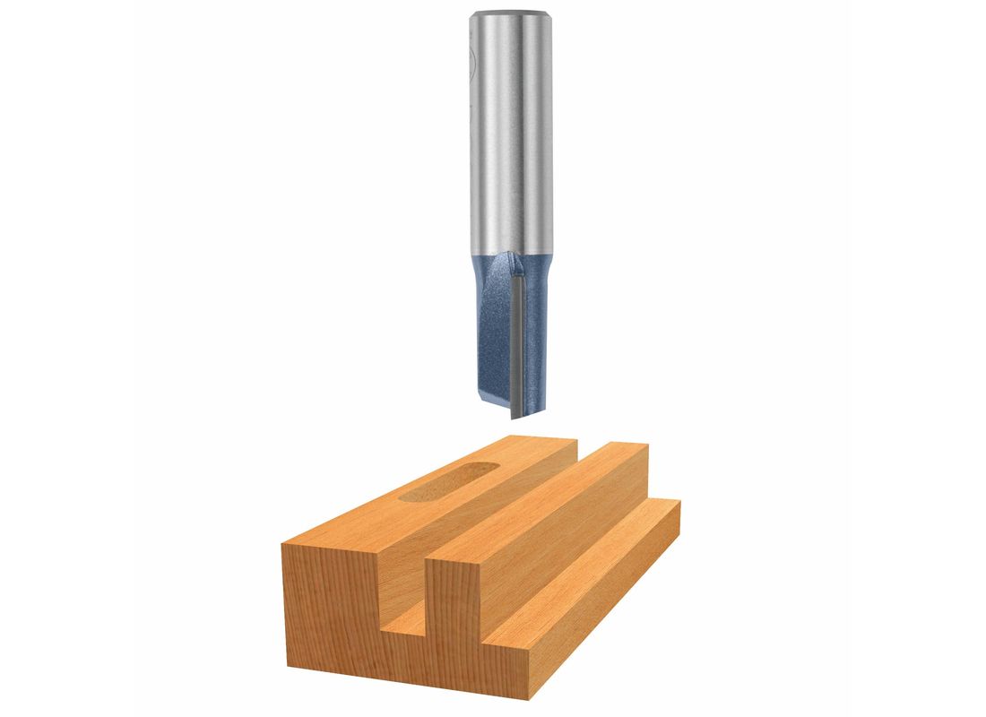 1/2 In. x 3/4 In. Carbide Tipped 1-Flute Straight Bit Bosch 85425M