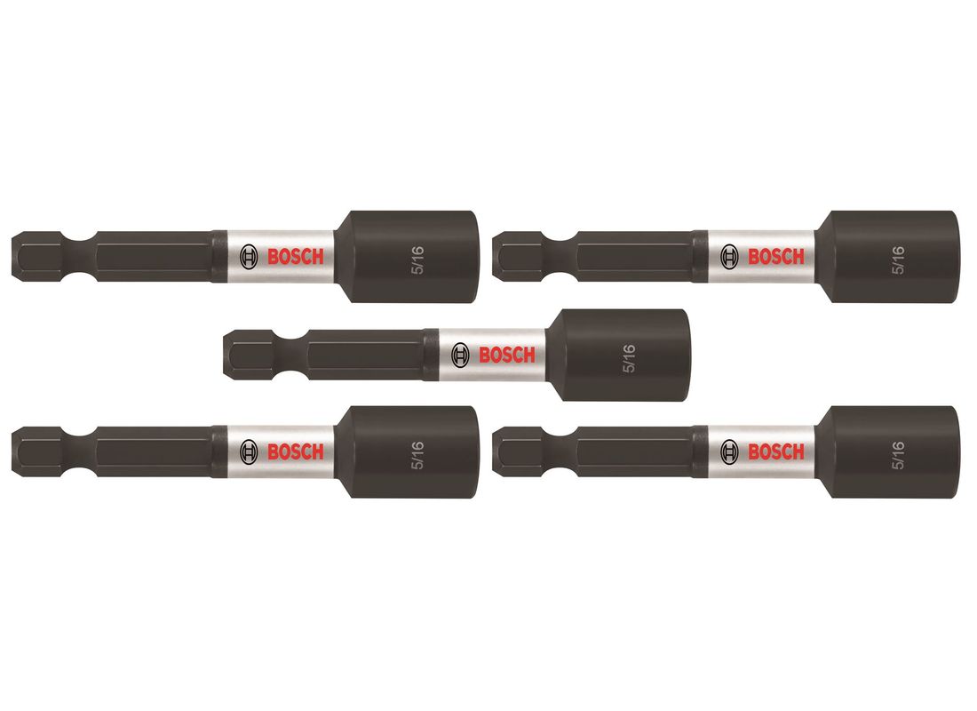 Tourne-écrou Impact Tough™ de 2-9/16 po x 5/16 po, 5 pièces (en vrac) Bosch ITNS5162B