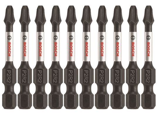 Embouts de vissage longs 2 po Impact Tough™ Phillips®/Square #2, 10 pièces (en vrac)