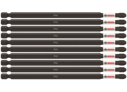 Embouts de vissage longs 6 po Impact Tough™ Phillips® #3, 10 pièces (en vrac)