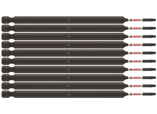 10 pc. Impact Tough™ 6 In. Square #1 Power Bits (Bulk Pack)