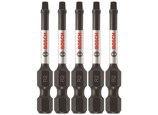 (5) Impact Tough™ 2 In. Square #2 Power Bits