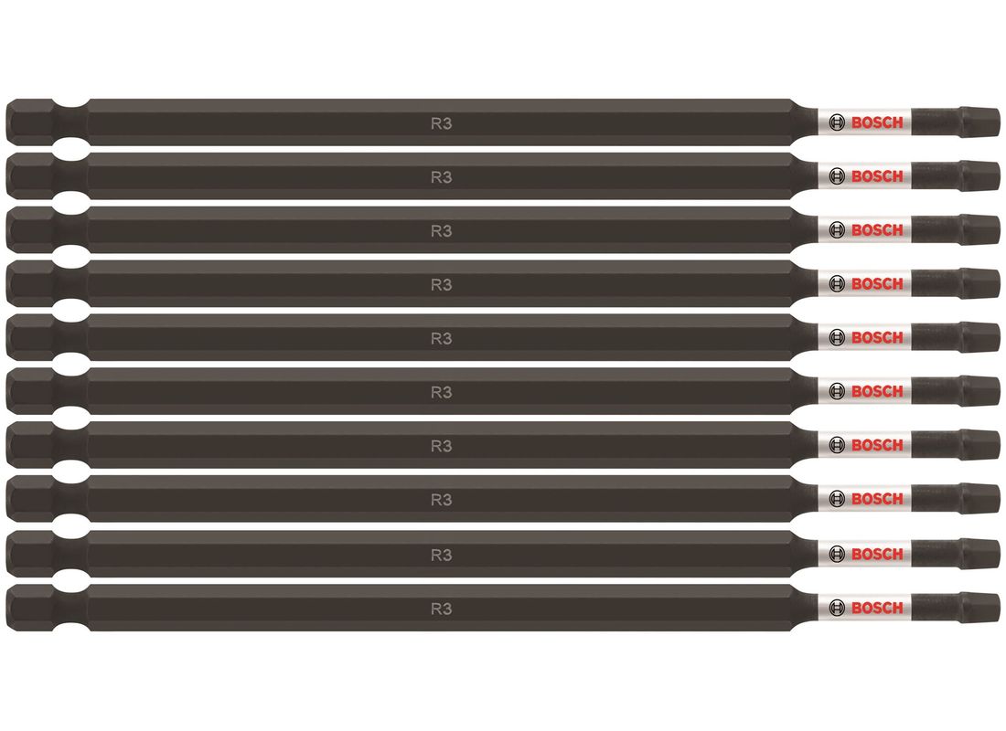 Embouts de vissage longs 6 po Impact Tough™ Square #3, 10 pièces (en vrac) Bosch ITSQ36B