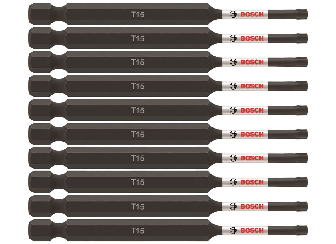 Embouts de vissage longs 3,5 po Impact Tough™ Torx® #15, 10 pièces (en vrac) Bosch ITT1535B