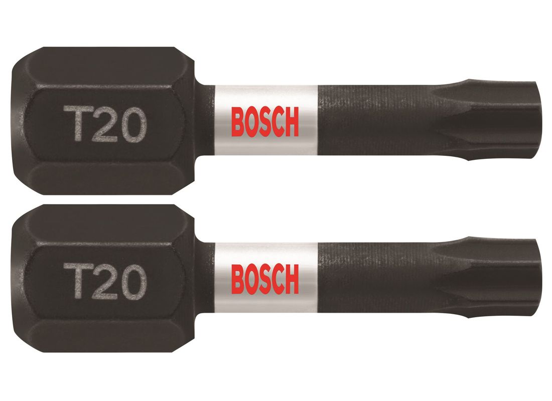 2 pc. Impact Tough™ 1 In. Torx® #20 Insert Bits Bosch ITT20102