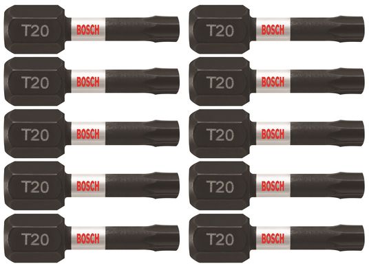 10 pc. Impact Tough™ 1 In. Torx® #20 Insert Bits (Bulk Pack)