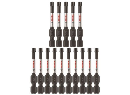 Embouts de vissage longs 2 po Impact Tough™ Torx® #25, 15 pièces